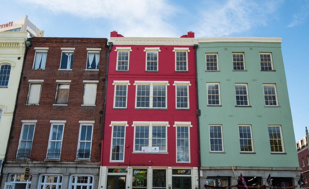 Colorful houses in New Orleans