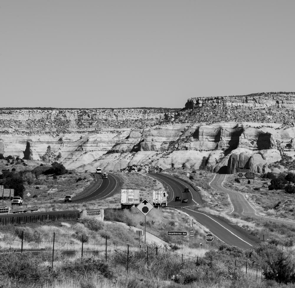 The endless road in New Mexico