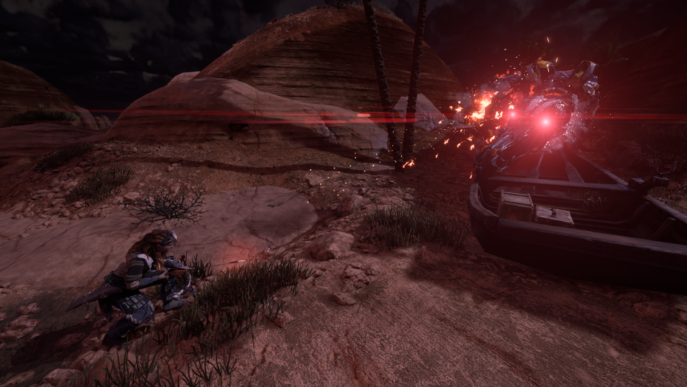 Fighting a Snapmaw at night