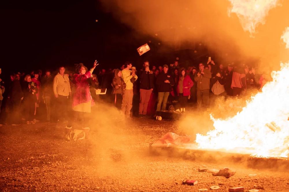A book burning in Mt. Juliet, Tennessee