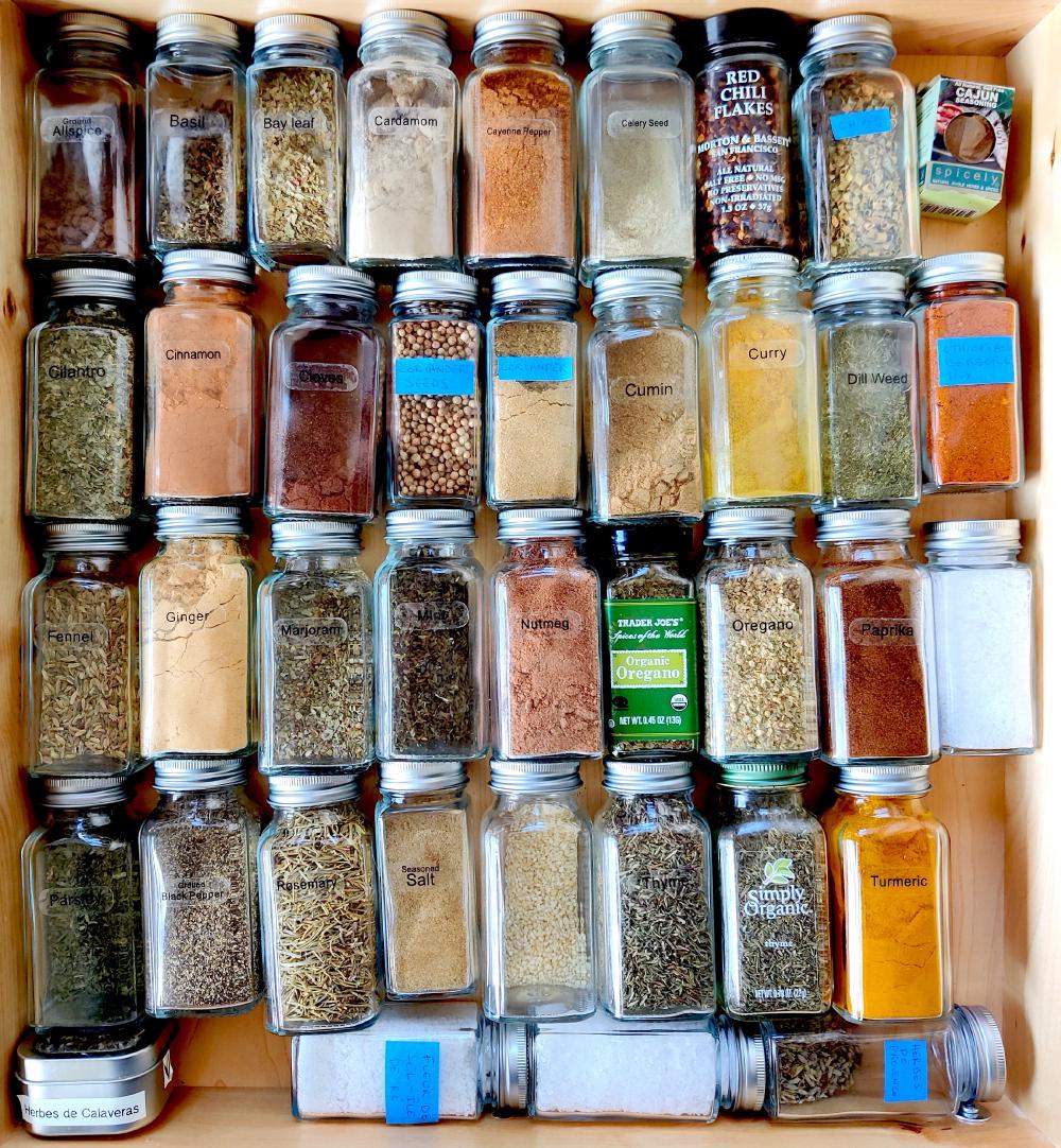 I finally built myself the spice rack I've always wanted
